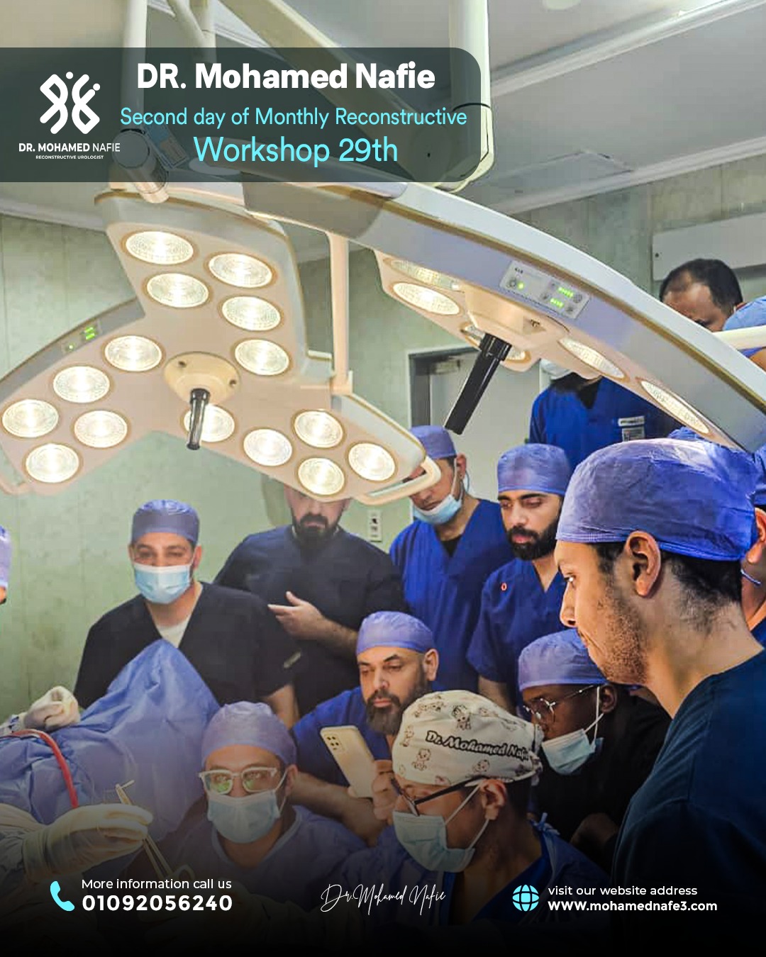 اليوم الثاني من الورشة العالمية رقم (29) لجراحات مجرى البول